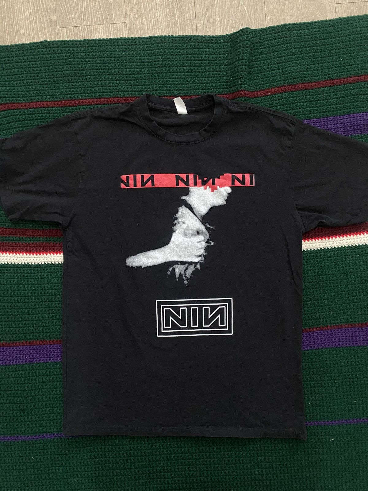 Band Tees Bootleg NIN Tour Short Size US L / EU 52-54 / 3 - 1 Thumbnail