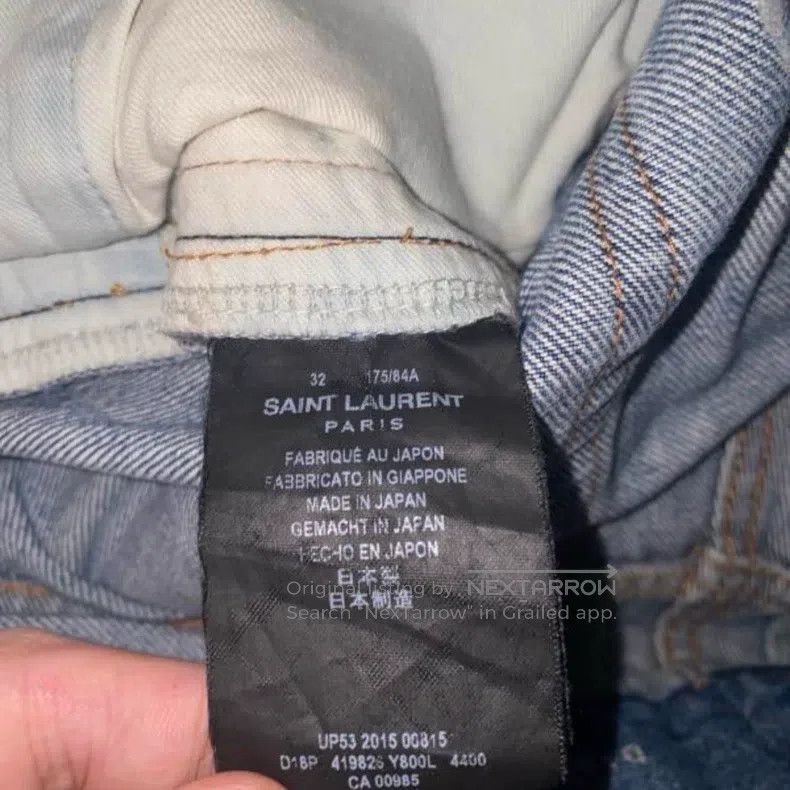 Saint Laurent Paris Saint Laurent Paris Classic wash cut denim jeans i Size US 32 / EU 48 - 5 Thumbnail