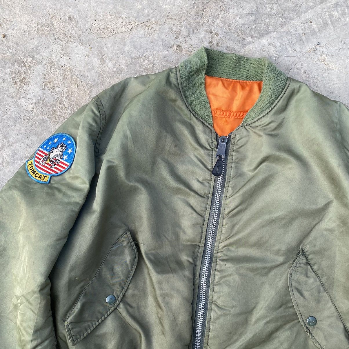 Alpha Industries Vintage ALPHA INDUSTRIES MA-1 Tomcat Bomber Jacket Size US M / EU 48-50 / 2 - 4 Thumbnail