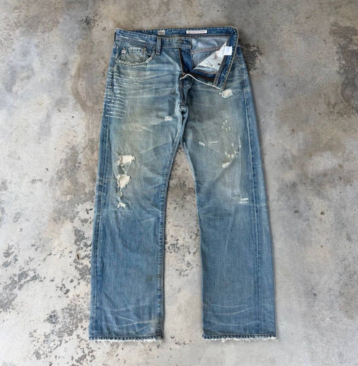 AG Adriano Goldschmied Vintage AG Adriano Goldschmied CampaignLoose Distressed Jean Size US 32 / EU 48 - 3 Thumbnail