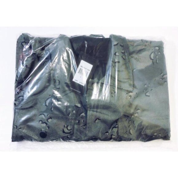 7 For All Mankind 7 For All Mankind Mens Gray Camo Hooded Button Front Light A Size US L / EU 52-54 / 3 - 5 Thumbnail