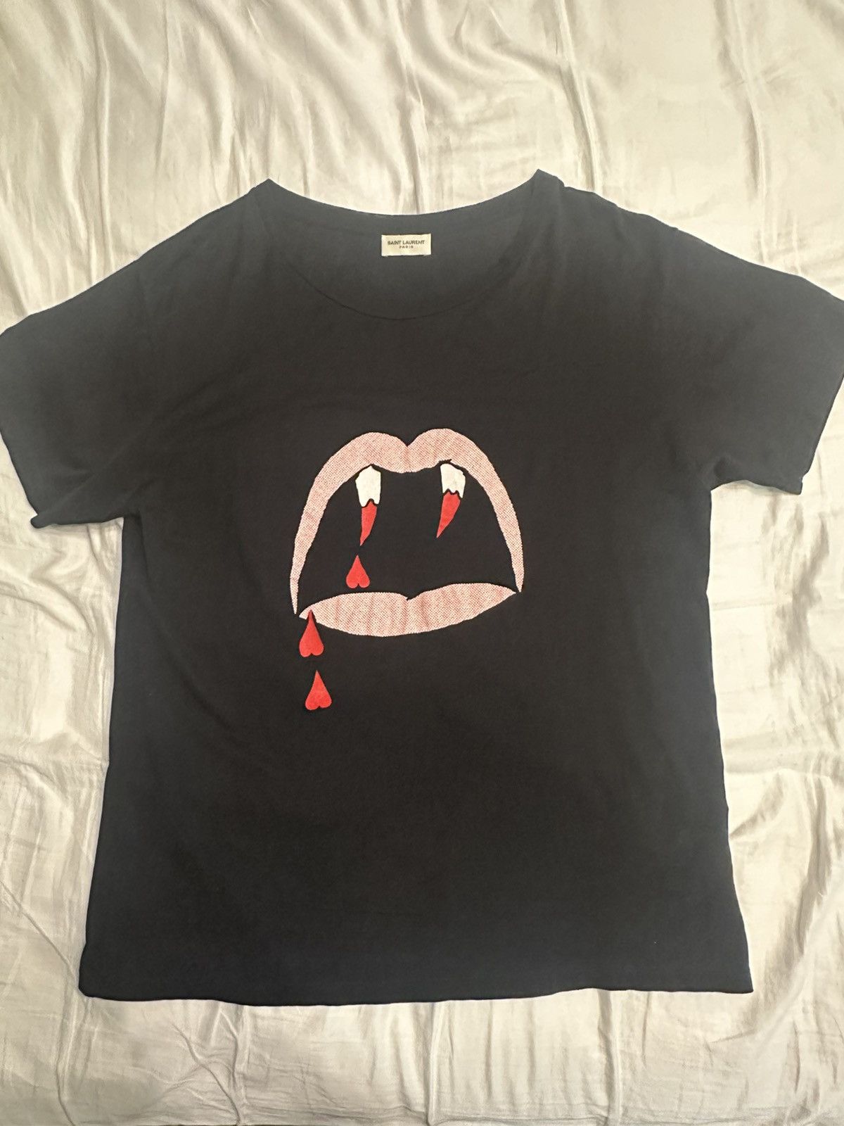 Saint Laurent Paris SLP Blood Luster Tee | Grailed