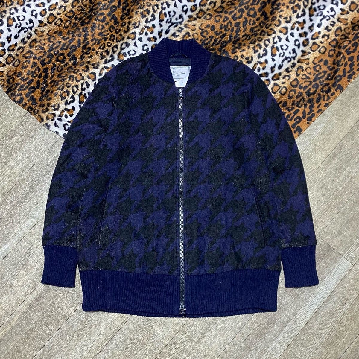 Vintage COMELARIA BOMBER WOOL JACKET Size US L / EU 52-54 / 3 - 1 Thumbnail