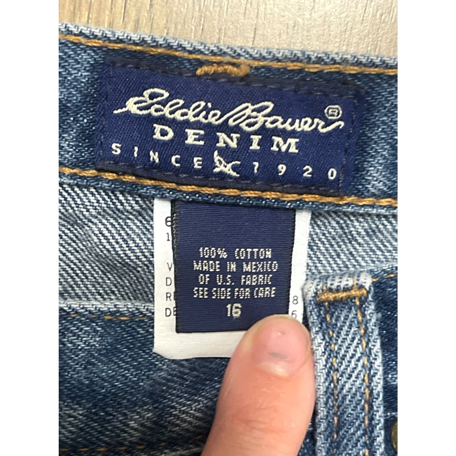 Eddie Bauer Eddie Bauer Jeans Women's Size 16 Blue Denim Straight Leg Pockets Regular Fit Size 38" / US 16 / IT 52 - 6 Thumbnail