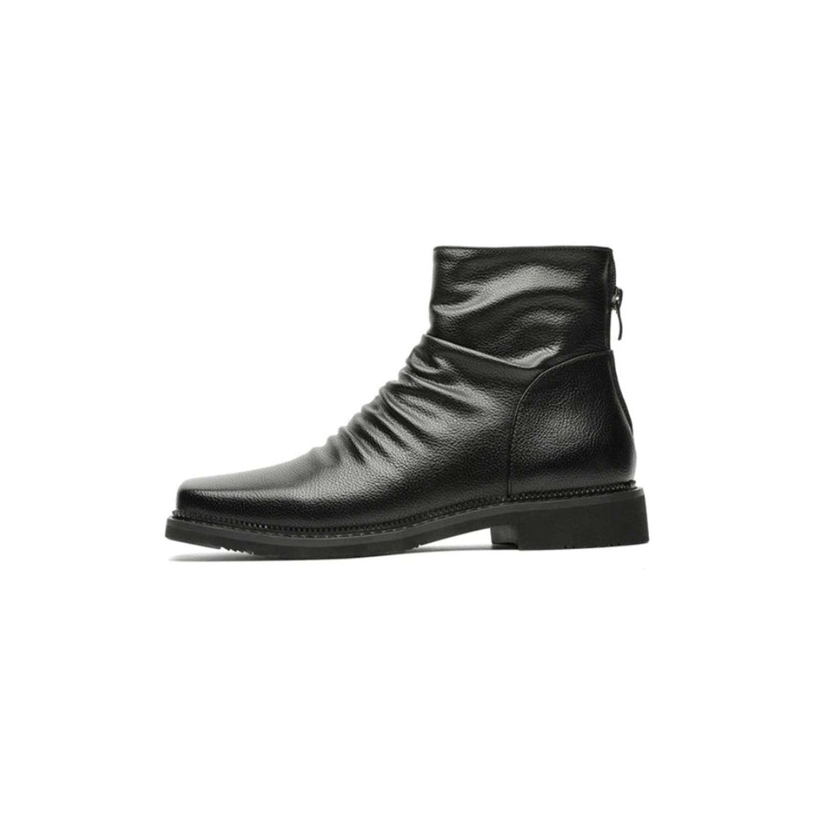 Other Pleated Leather Ankle Boots Size US 8 / EU 41 - 10 Thumbnail