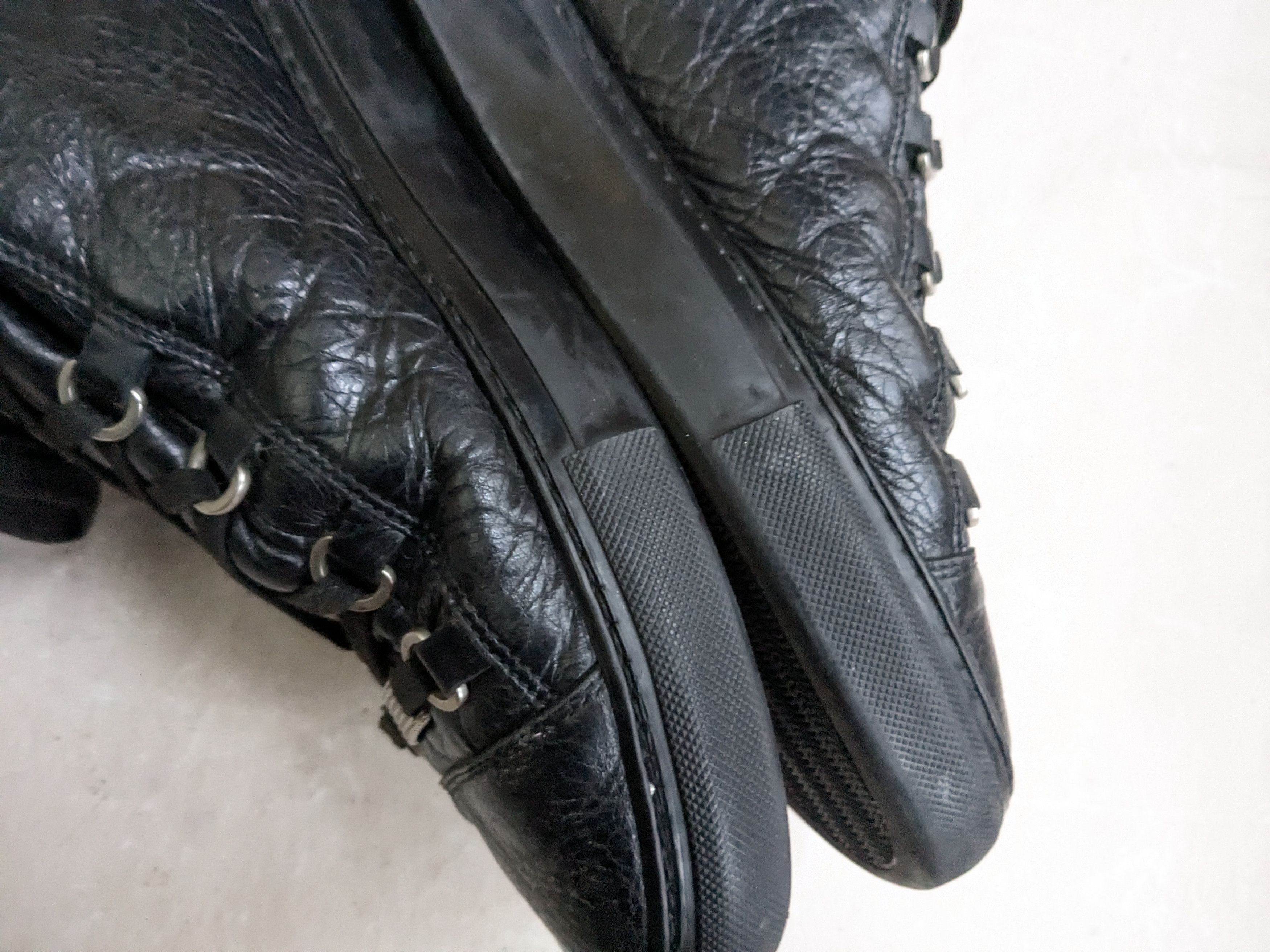 Balenciaga Balenciaga Arena Black 12 High Tops Leather Size US 12 / EU 45 - 9 Thumbnail