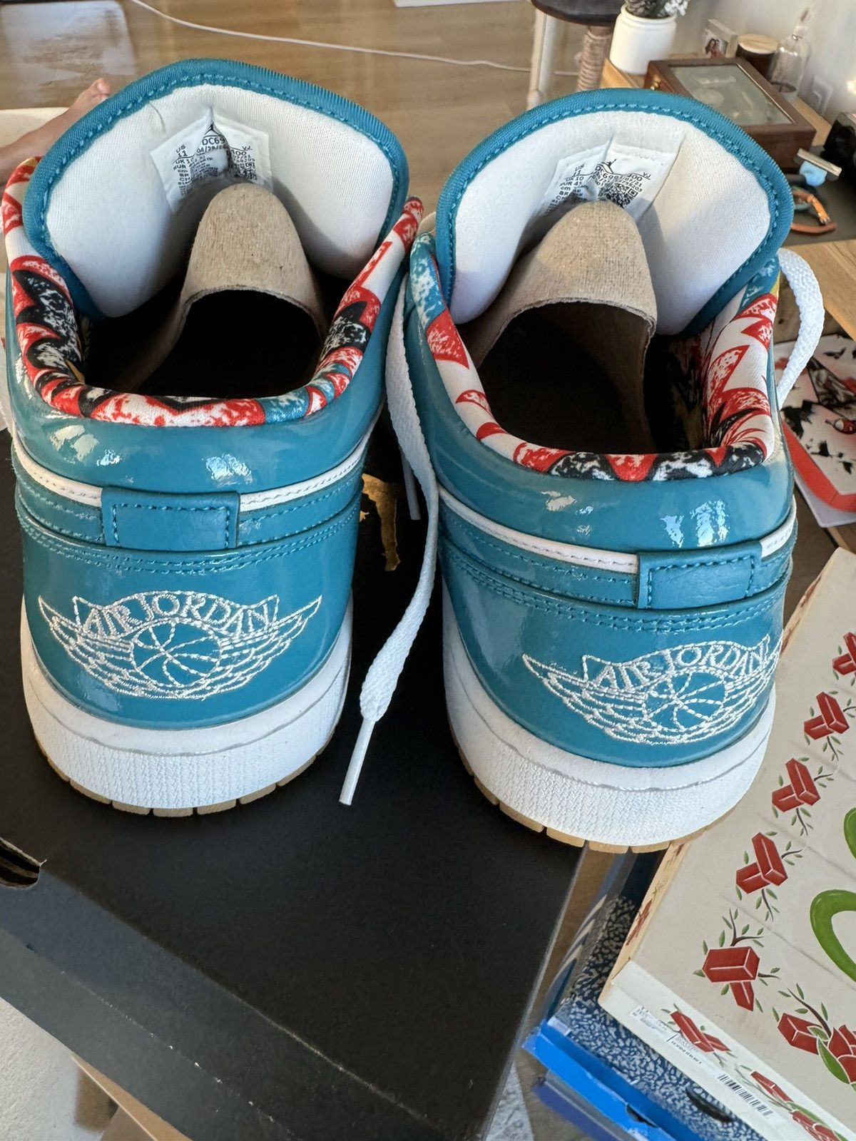 Jordan Brand Air Jordan 1 Low SE ‘Cyber Teal’ Size US 11 / EU 44 - 3 Thumbnail