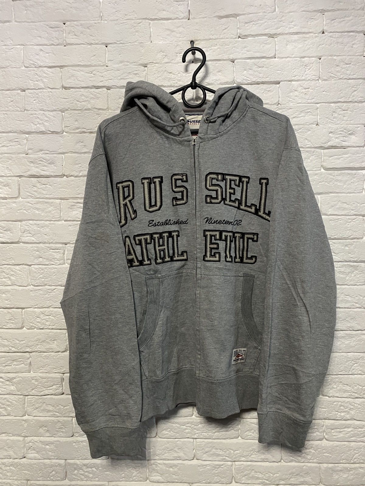 Russell Athletic × Vintage Russell Athletics Vintage Zip Up Hoodie Size US L / EU 52-54 / 3 - 1 Thumbnail