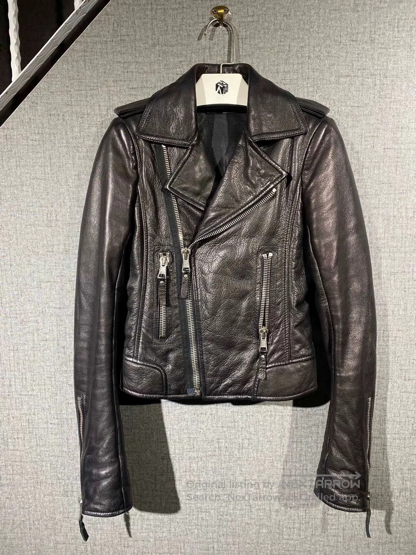 Balenciaga balenciaga women's leather jacket outerwear. Size S / US 4 / IT 40 - 1 Thumbnail