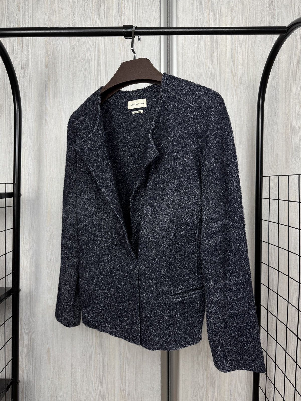 Isabel Marant Etoile ISABEL MARANT ETOILE Women's Plain Collarless Jacket Gray Size M / US 6-8 / IT 42-44 - 6 Thumbnail