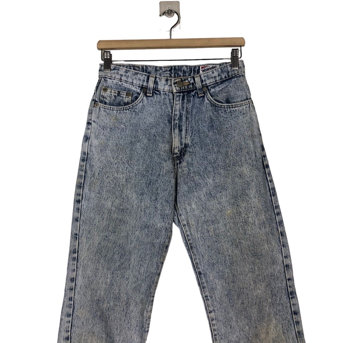 Japanese Brand 🔥VINTAGE FLARE ACID WASH DESIGN WRANGLER USA Size US 28 / EU 44 - 4 Thumbnail