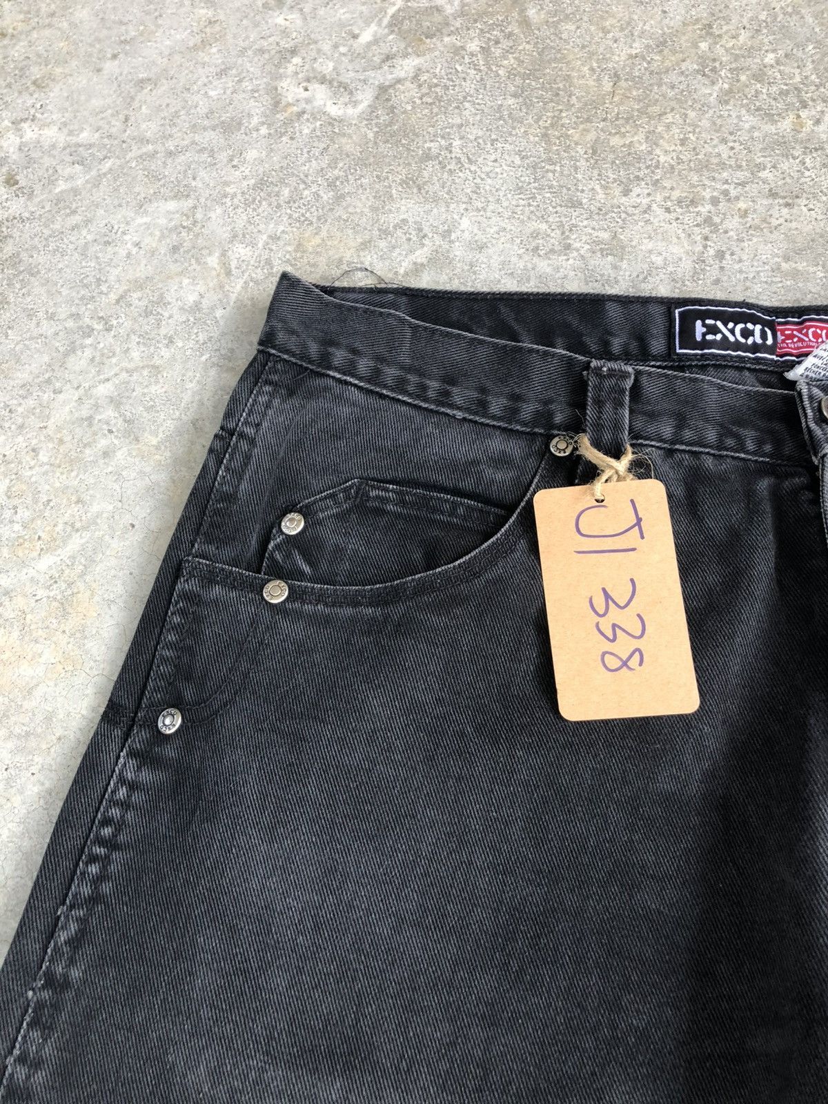Japanese Brand Japanese Exco Baggy Jeans Embroidered Carpenter Distressed Size US 34 / EU 50 - 14 Thumbnail