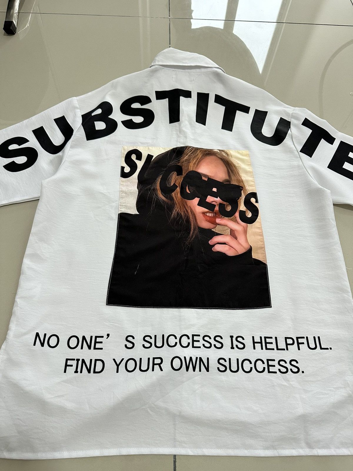 If Six Was Nine In the Attic H Oversized Button Up Shirt Substitute Success Size US M / EU 48-50 / 2 - 6 Thumbnail