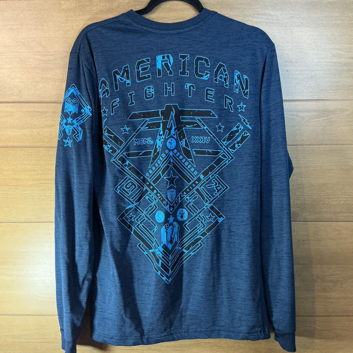 Other American Fighter Long Sleeve Shirt Men’s Med Blue MMA Style Size US M / EU 48-50 / 2 - 4 Thumbnail