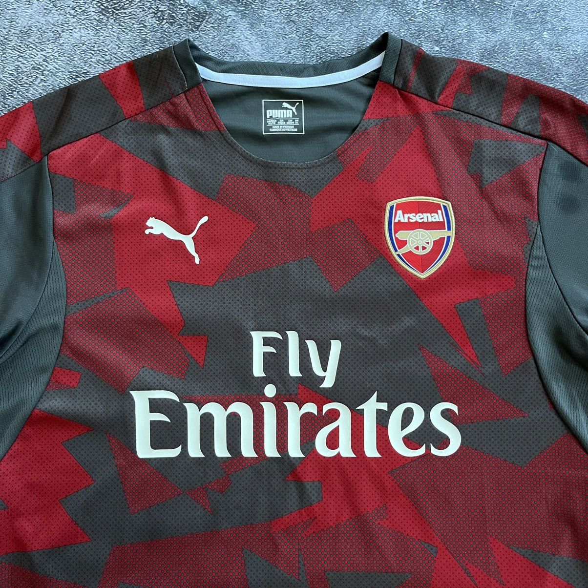 Puma Arsenal Puma Prematch Training Football Shirt Soccer Jersey Size US XL / EU 56 / 4 - 2 Thumbnail