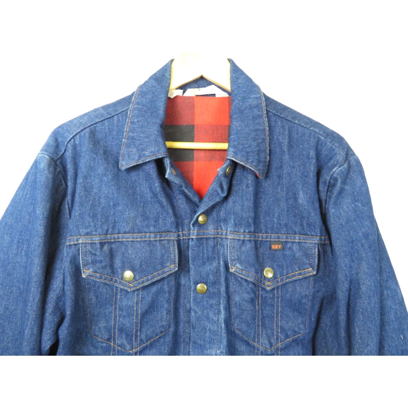 Vintage VINTAGE Rustler Denim Jean Jacket Blue 38 Regular USA Cotton Button Pockets Logo 80s 90s Mens Jacket Size US 38 / EU 54 - 3 Thumbnail