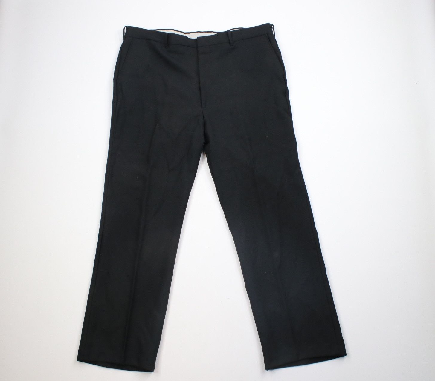 image of Vintage 70's Streetwear Wide Leg Bell Bottoms Pants Black Usa, Men's (Size 40)