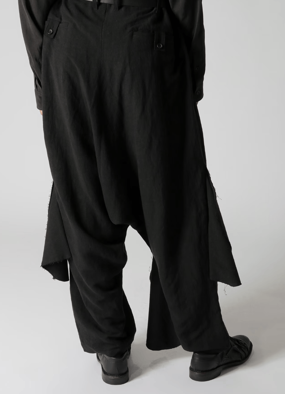 Yohji Yamamoto Yohji Yamamoto Pour Homme - LI/RY FLUTTERING PANTS Size US 30 / EU 46 - 4 Thumbnail