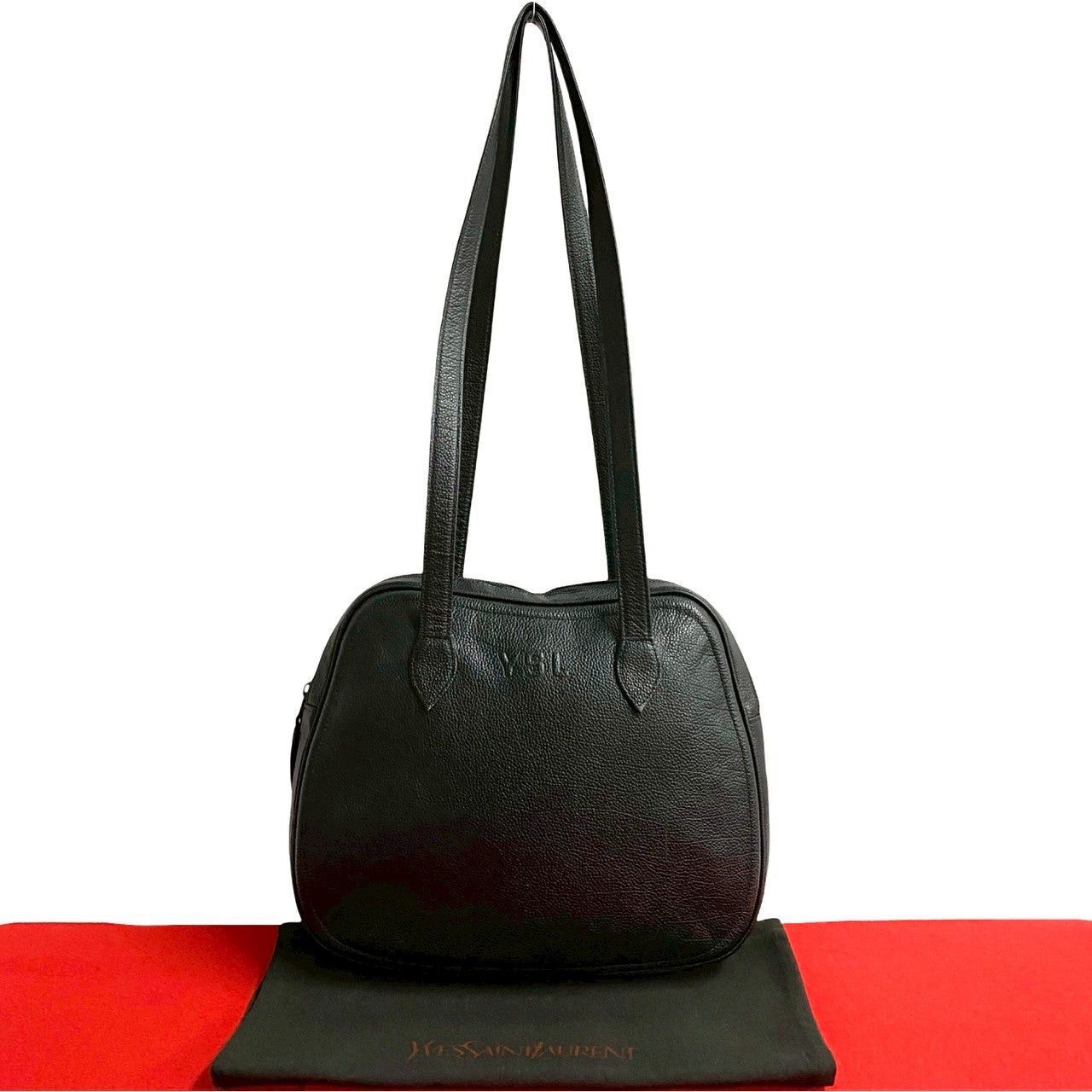 Yves Saint Laurent Yves Saint Laurent Shoulder Bag Black Leather Size ONE SIZE - 1 Thumbnail