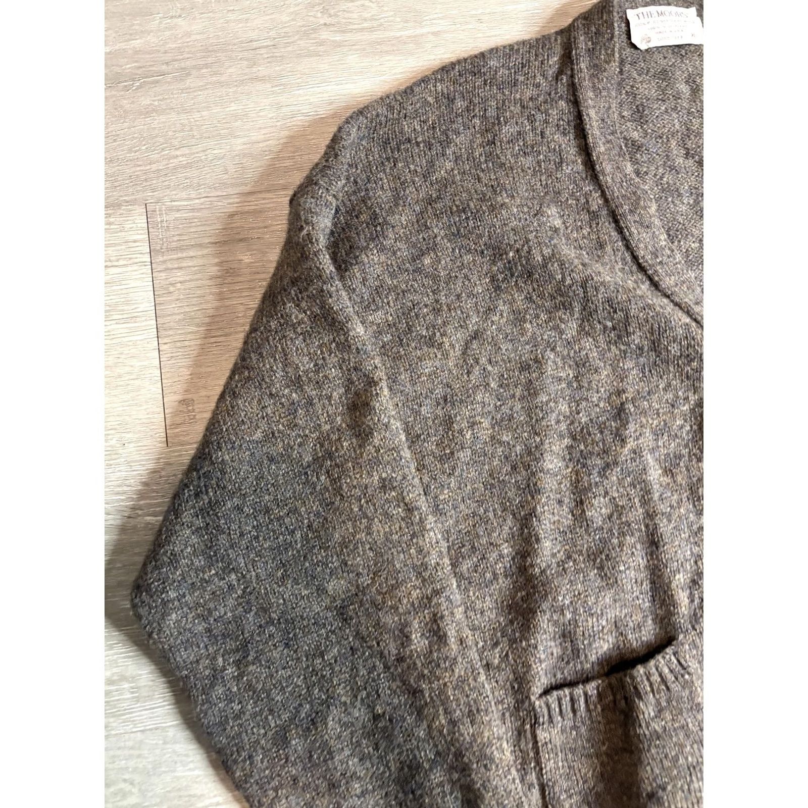 Vintage VINTAGE Lord Jeff Cardigan Mens XL Gray Wool Button Front Pockets 70s Size US XL / EU 56 / 4 - 2 Thumbnail