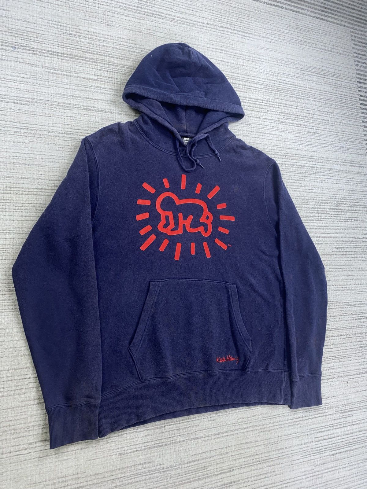 Keith Haring × Uniqlo × Vintage Vintage Keith Haring X Uniqlo Big Printed Hoodie Size US M / EU 48-50 / 2 - 3 Thumbnail