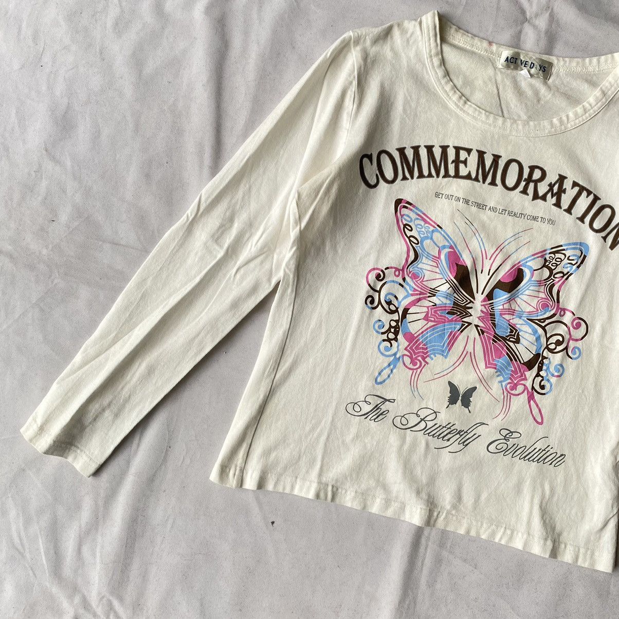 20471120 × If Six Was Nine × Japanese Brand Commemoration Butterfly Evolution Y2K Dreamy Fairycore Tees Size M / US 6-8 / IT 42-44 - 3 Thumbnail