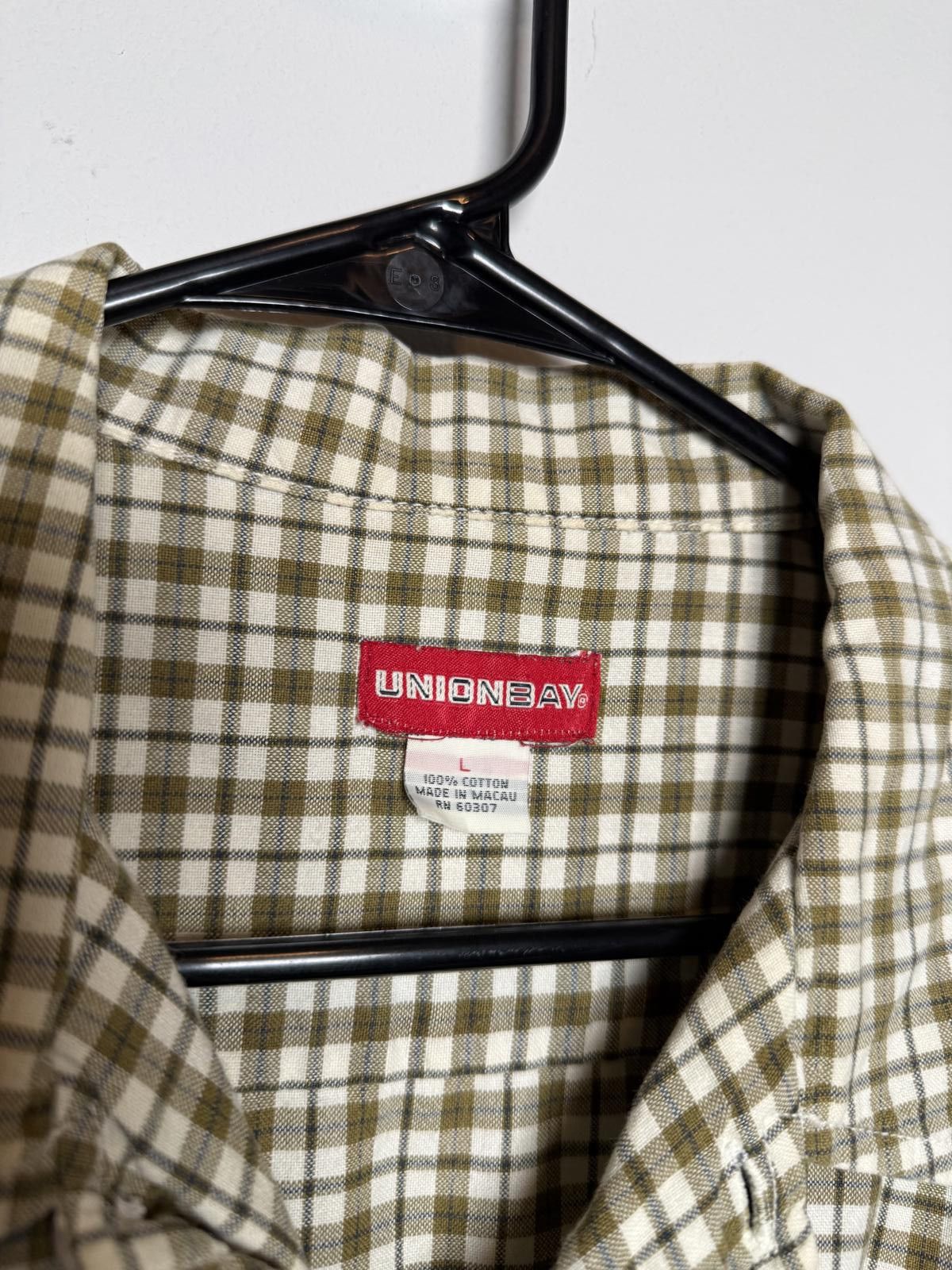 UNIONBAY Y2K Grunge Unionbay Men's Short Sleeve Button-Up Shirt Plaid Size US L / EU 52-54 / 3 - 3 Thumbnail