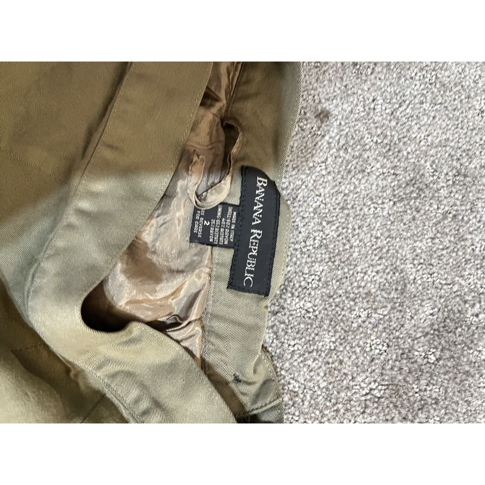 Banana Republic Banana Republic Skirt Women’s Acetate Rayon Straight & Pencil Lined SZ 2 Beige Size 26" / US 2 / IT 38 - 3 Thumbnail