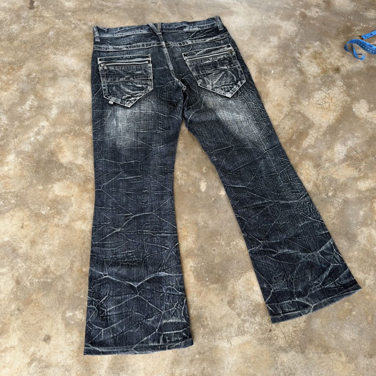 Japanese Brand VINTAGE SALTY DOG FLARE DENIM JEAN PANTS Size US 35 - 12 Thumbnail