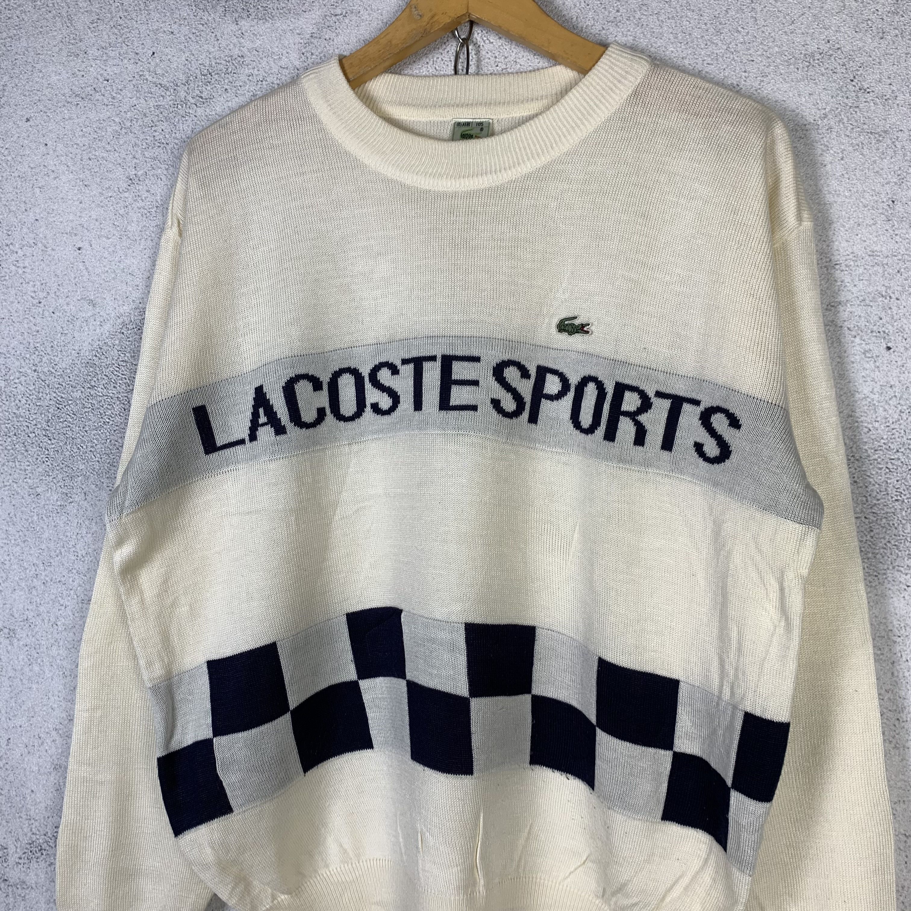Lacoste Vintage Lacoste Sports Knitwear Sweater Jumper Size US M / EU 48-50 / 2 - 2 Thumbnail