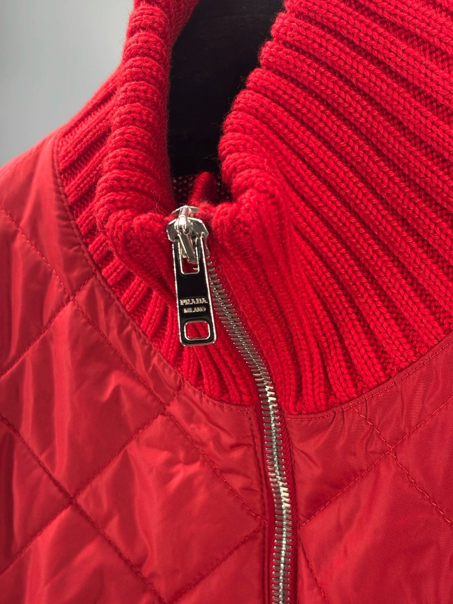 Prada red prada men's jacket with quilted front Size US L / EU 52-54 / 3 - 2 Thumbnail