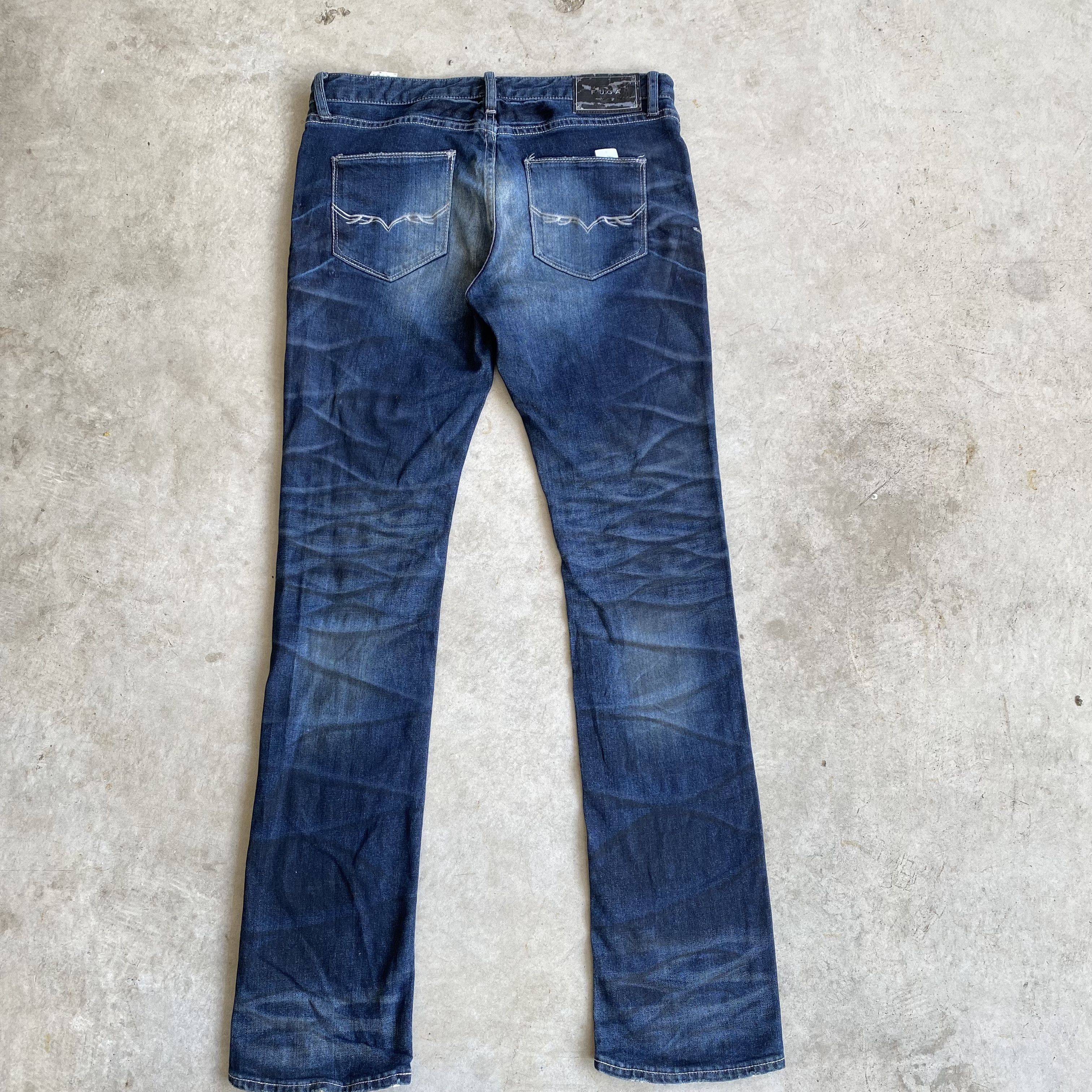 GOSTAR DE FUGA Fuga Honeycomb Slash washed indigo denim like le grande bleu Size US 32 / EU 48 - 1 Thumbnail