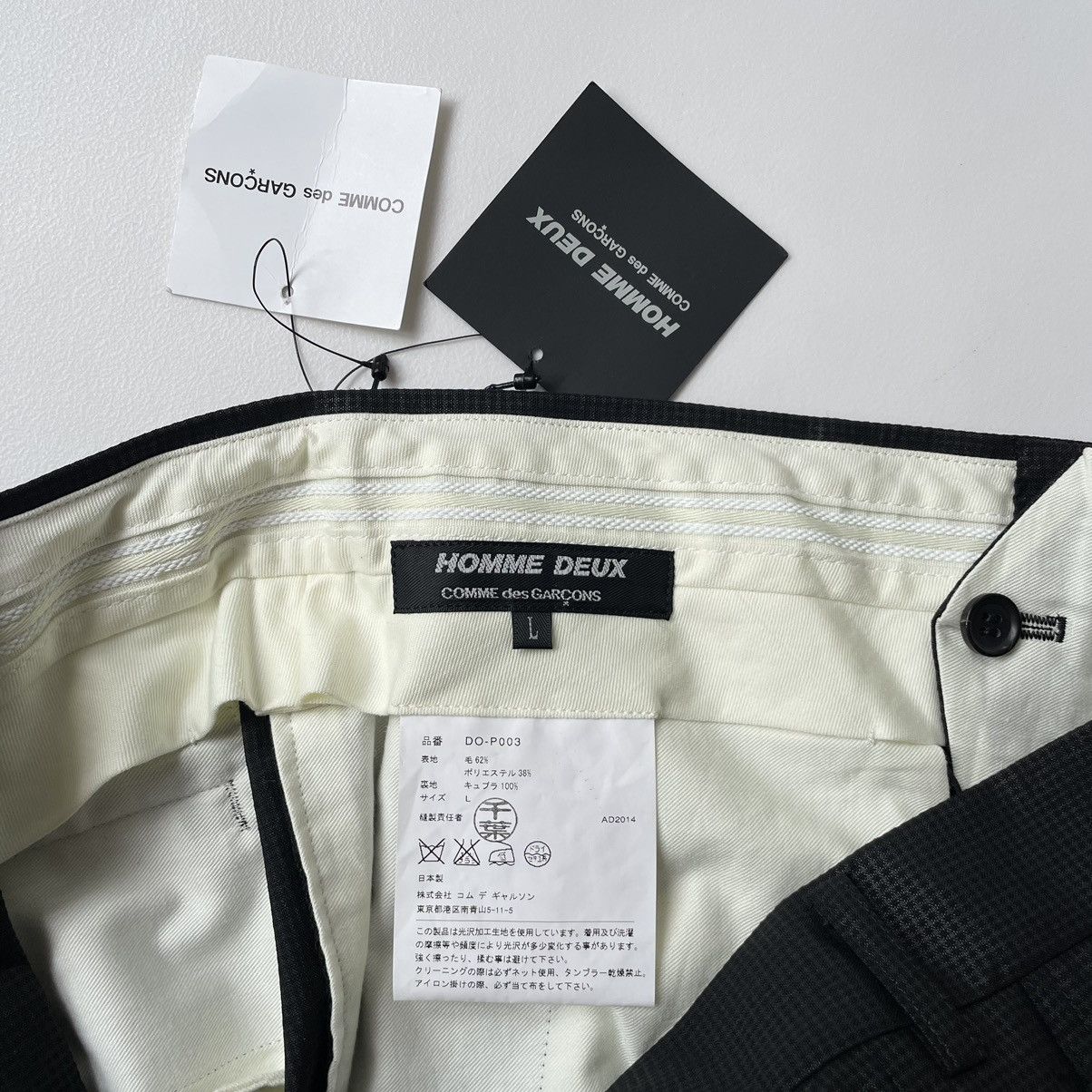 Comme des Garcons S/S 15 Black ‘Shimmer Grid Check’ Trousers Size US 34 / EU 50 - 6 Thumbnail