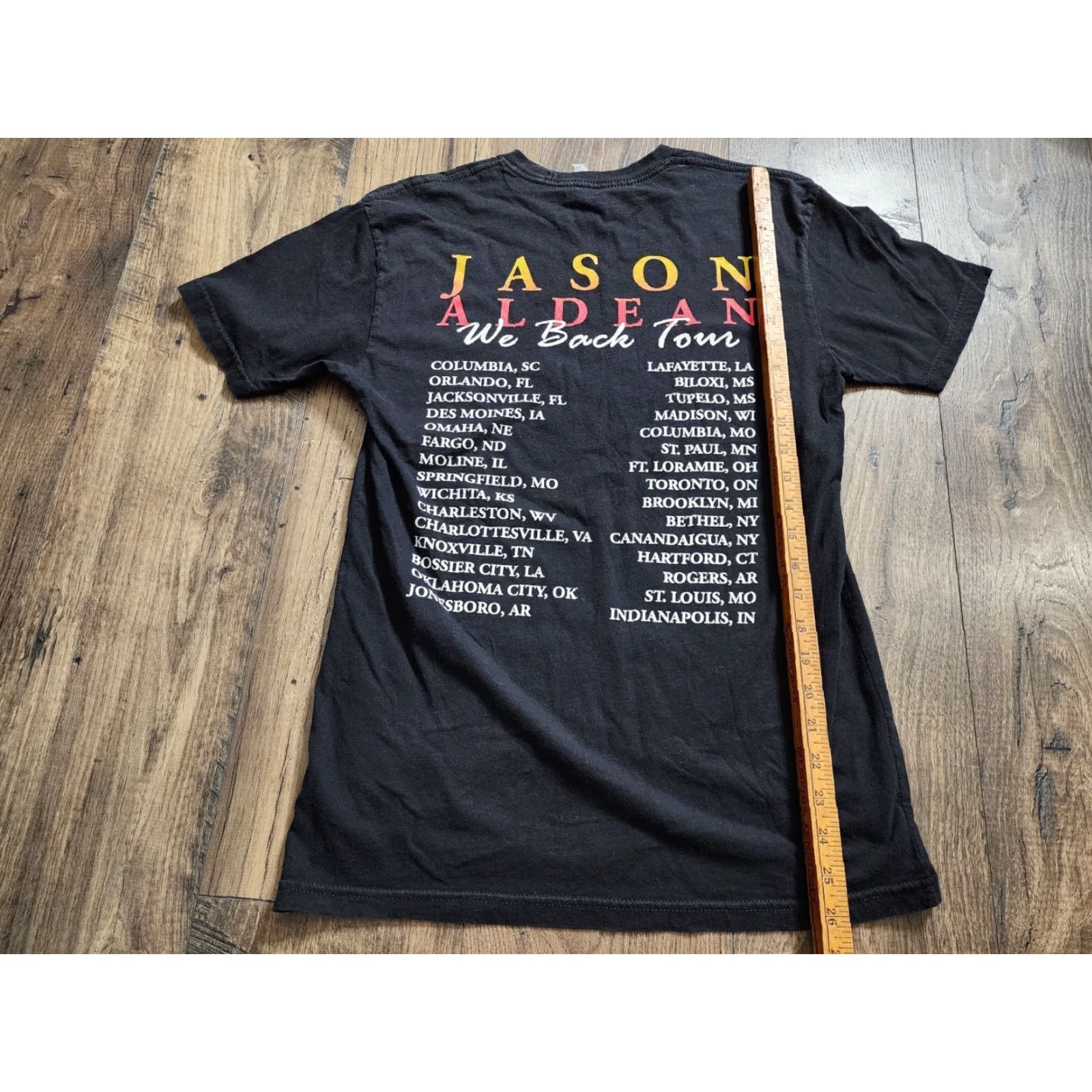 Doublet Jason Aldean Shirt Adults Size Small Black 2016 We Back Tour Concert Double Sided Size US S / EU 44-46 / 1 - 3 Thumbnail