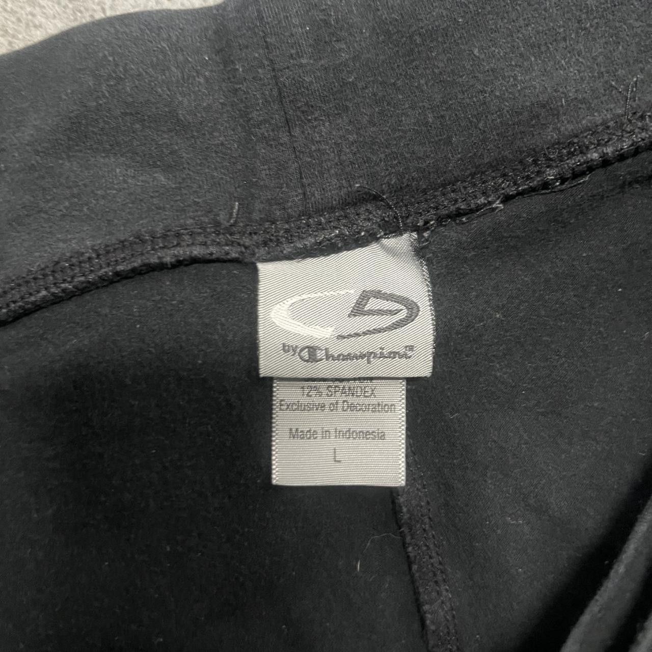 Champion × Vintage Vintage Y2K/2000s Black Loungewear Grunge Sweatpants! Size US 34 / EU 50 - 8 Thumbnail