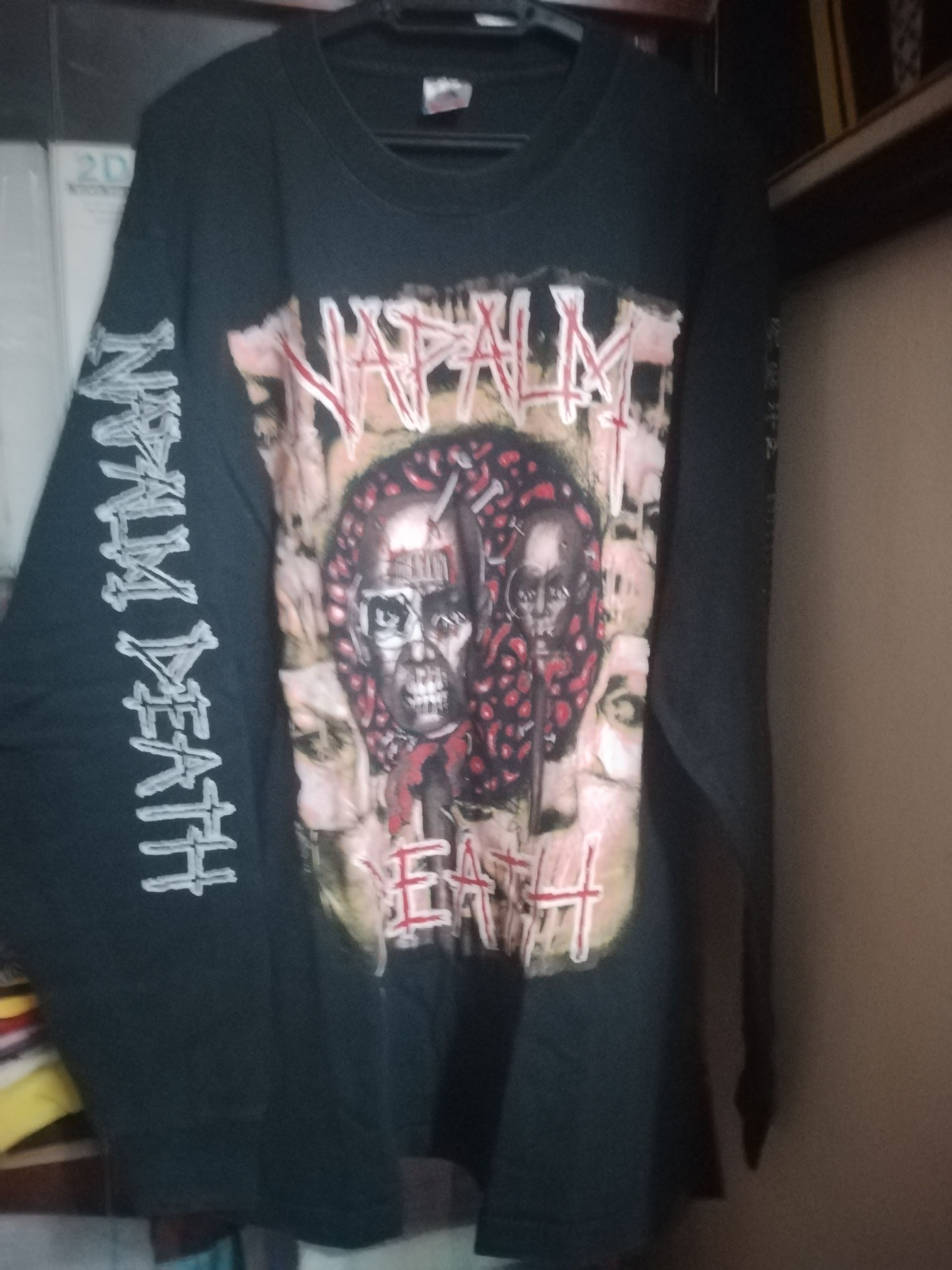 Fruit Of The Loom Napalm death Tour 1994 long sleeve shirt Size US XL / EU 56 / 4 - 5 Thumbnail