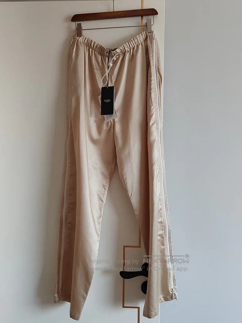 Fendi Fendi size XS Shiny Zipper Casual Wide Leg Pants Size 23" - 1 Thumbnail