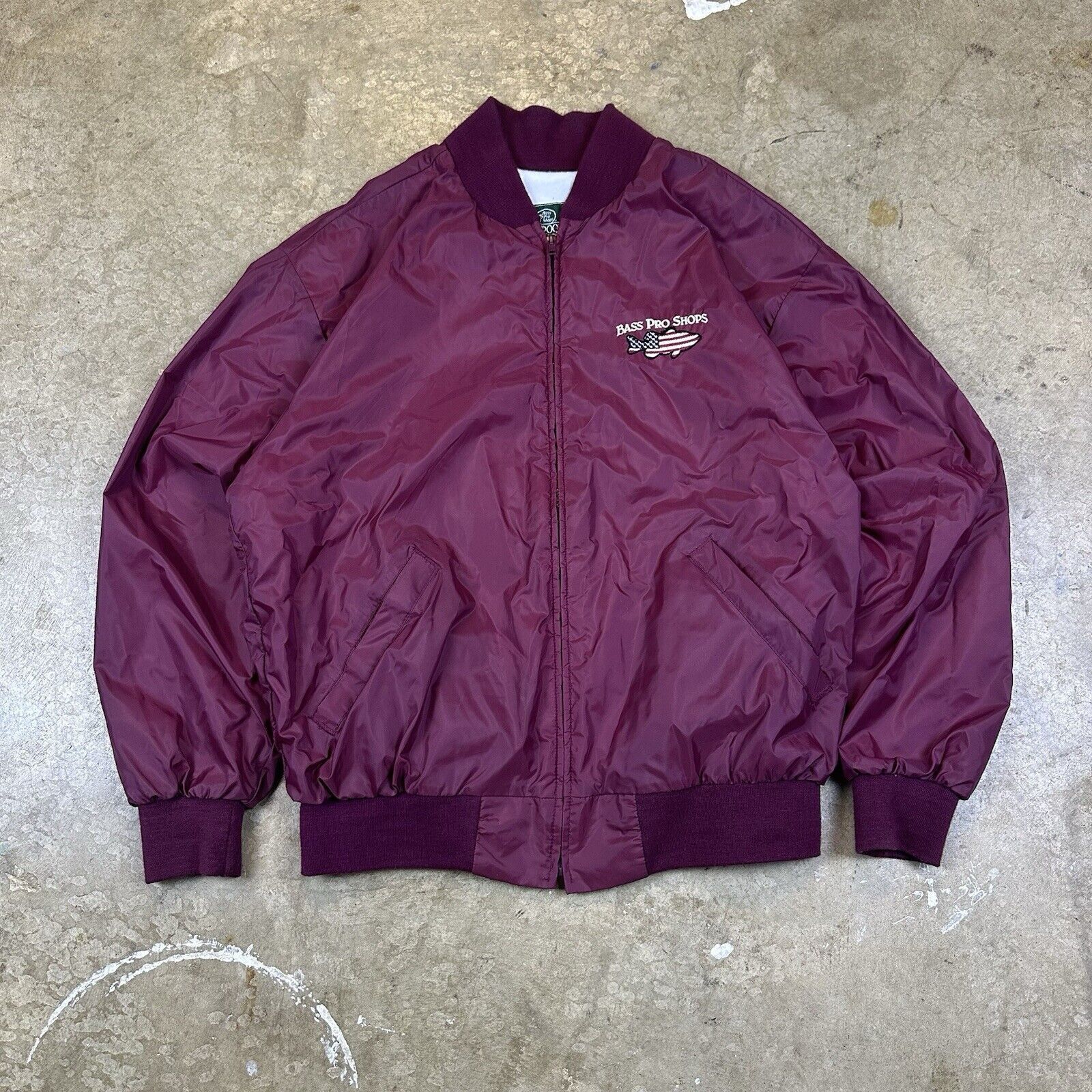 Bass Pro Shops × Vintage Vintage 80s Bass Pro Shop Satin Jacket Size US L / EU 52-54 / 3 - 1 Thumbnail