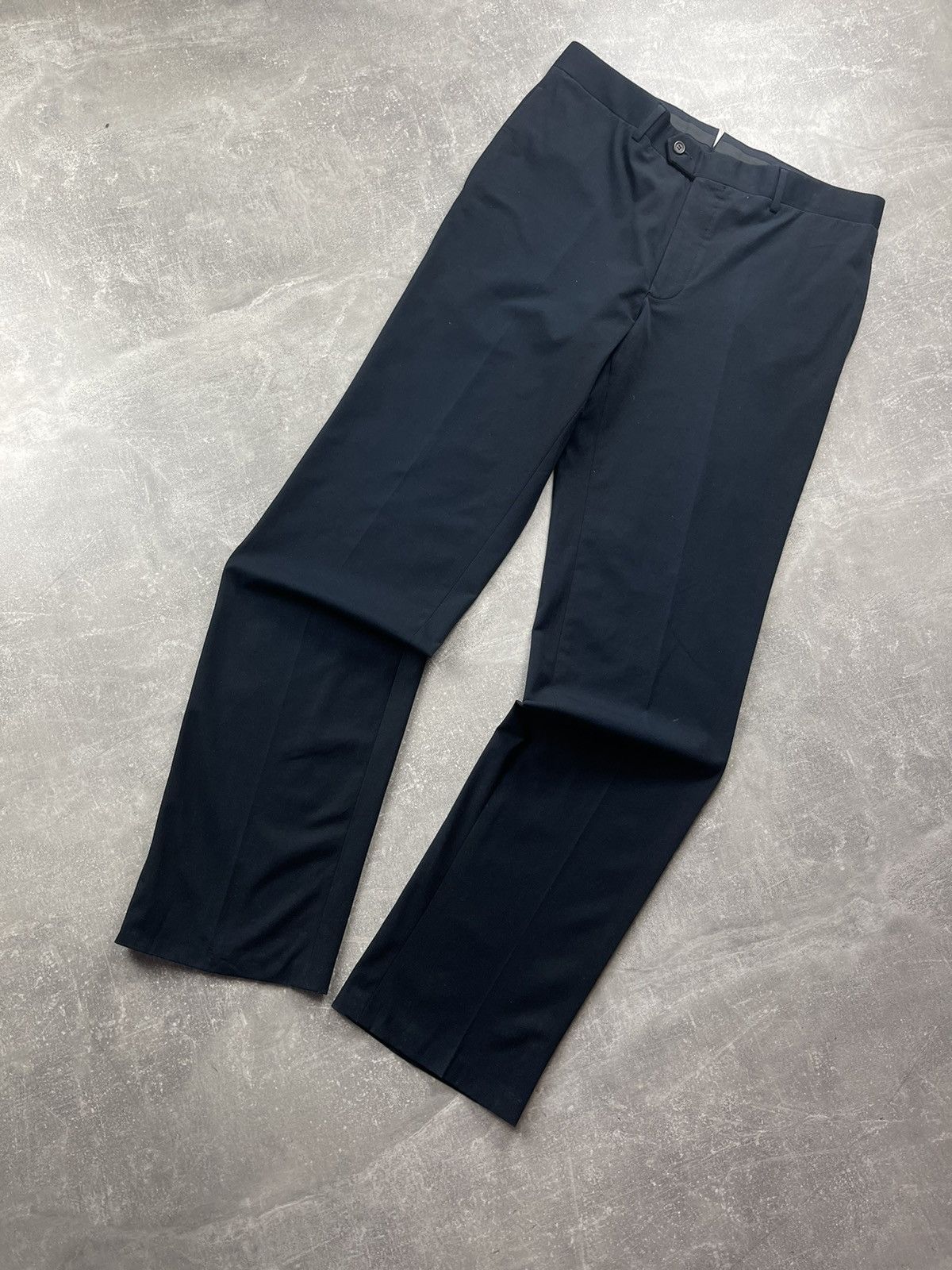 Fendi Fendi Classic Tailored Trousers Navy Blue Size 52 Size US 36 / EU 52 - 7 Thumbnail