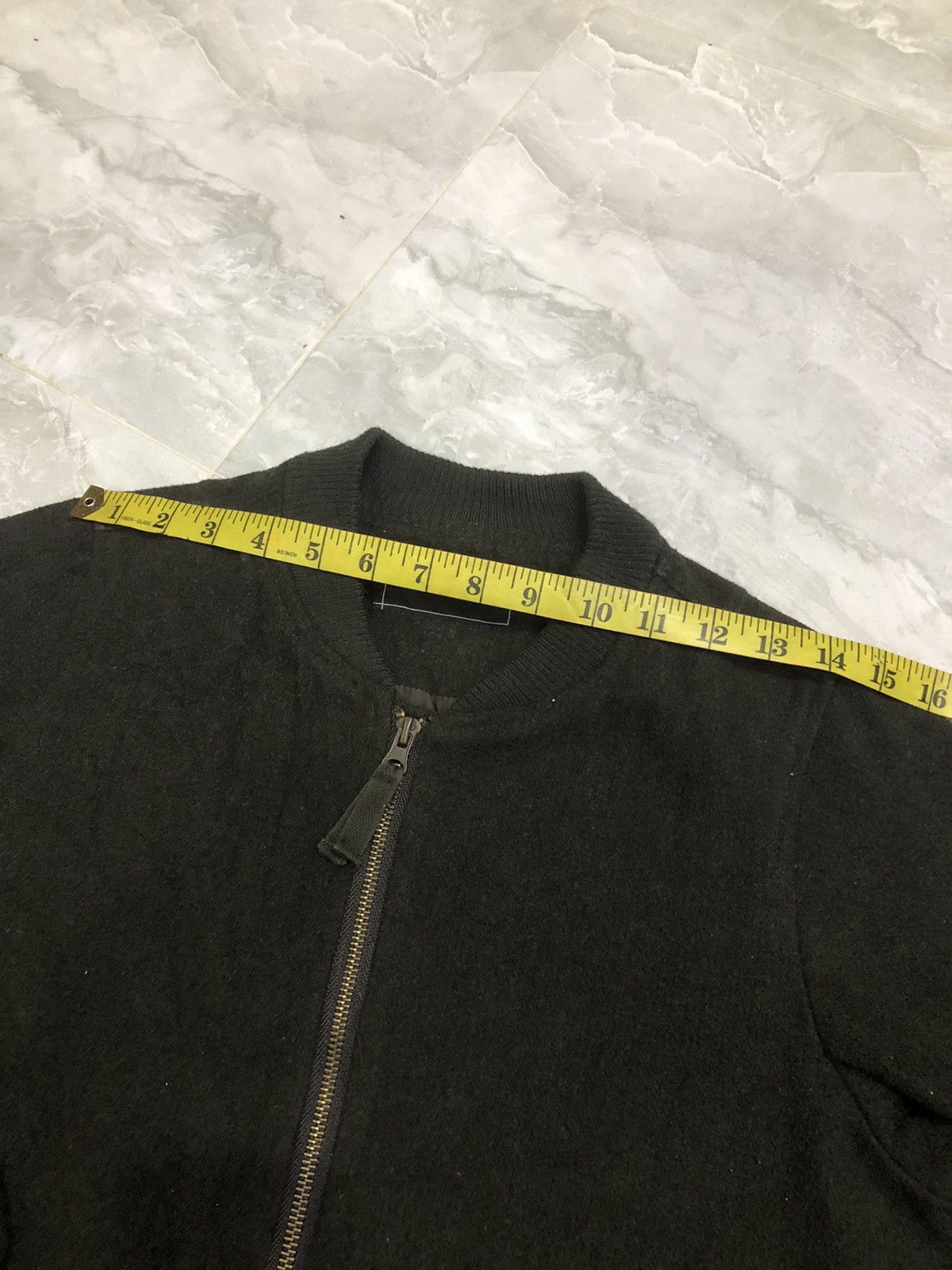 Japanese Brand Alicia Pageboy Wool MA-1 Bomber Jacket Olive Japan Size S / US 4 / IT 40 - 15 Thumbnail