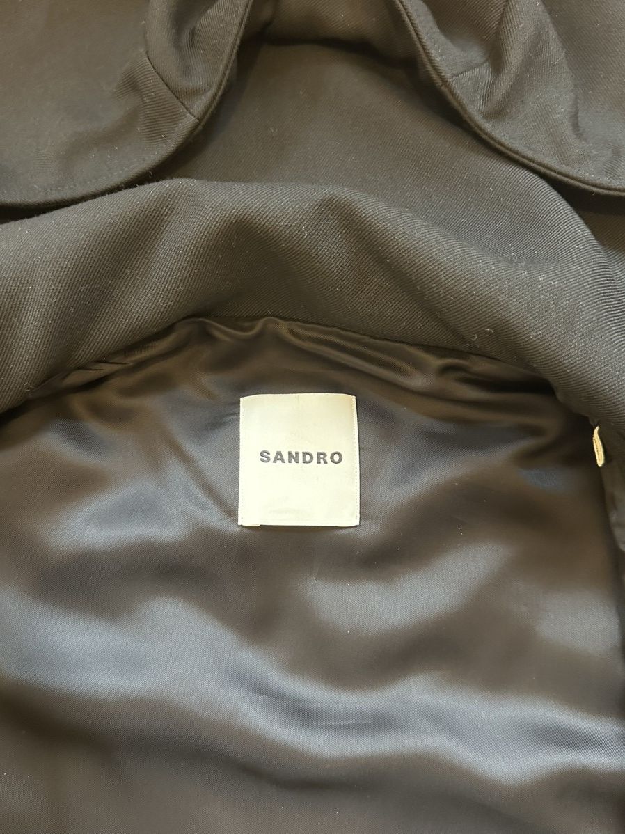 Sandro Sandro Black Parka Size US L / EU 52-54 / 3 - 3 Thumbnail
