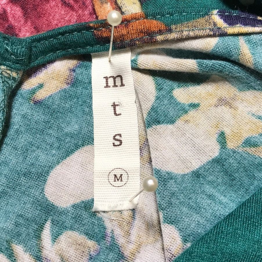 Other MTS Floral Keyhole Neck 3/4 Bell Sleeve Stretch Blouse M Size M / US 6-8 / IT 42-44 - 4 Thumbnail