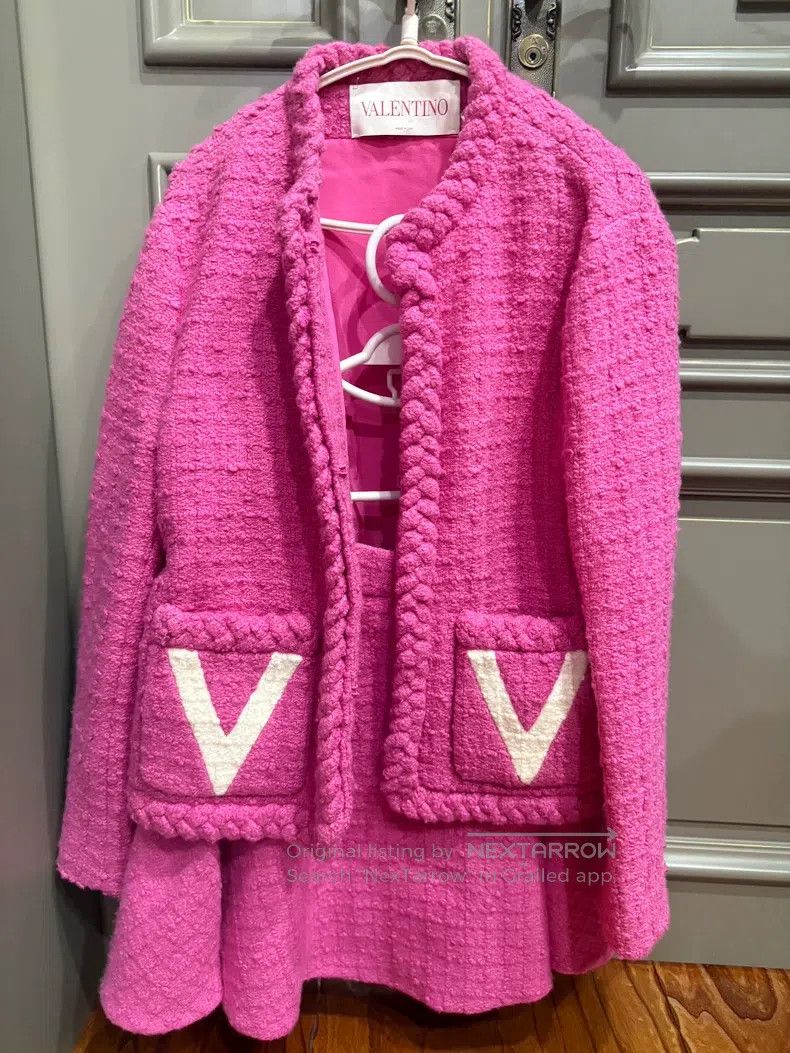 Valentino Valentino Rose red suit Size S / US 4 / IT 40 - 1 Thumbnail