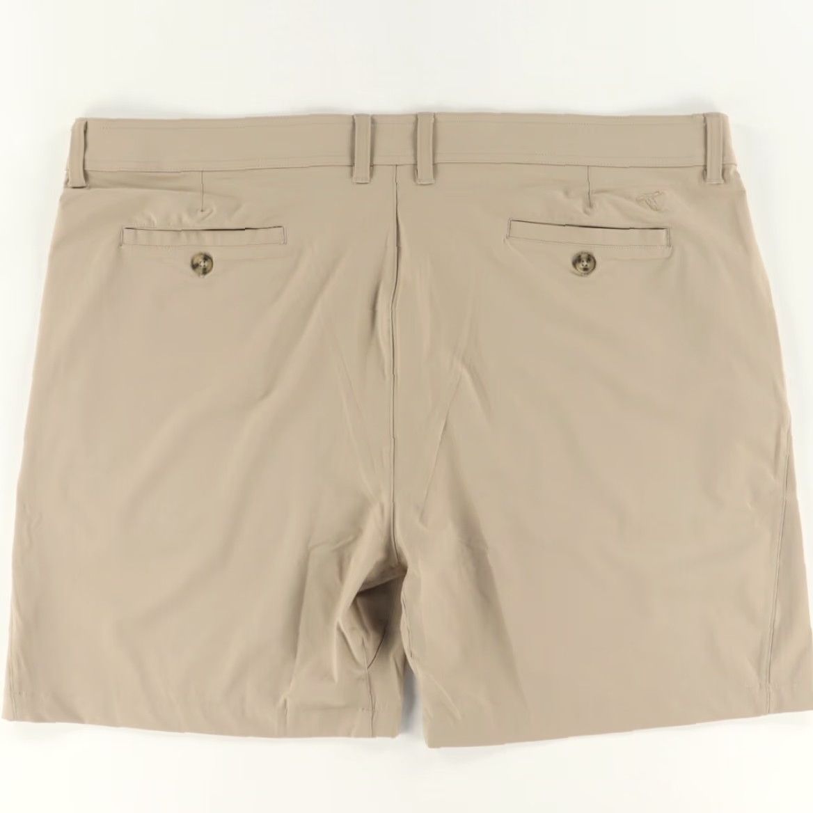 Vintage Genteal Nylon Golf Shorts Khaki Men 42 Brrr Bunker High Stretch Chino Regular Fit Inseam 8in Front Flat Button 2-Pocket Casual Mens Size US 42 / EU 58 - 4 Thumbnail