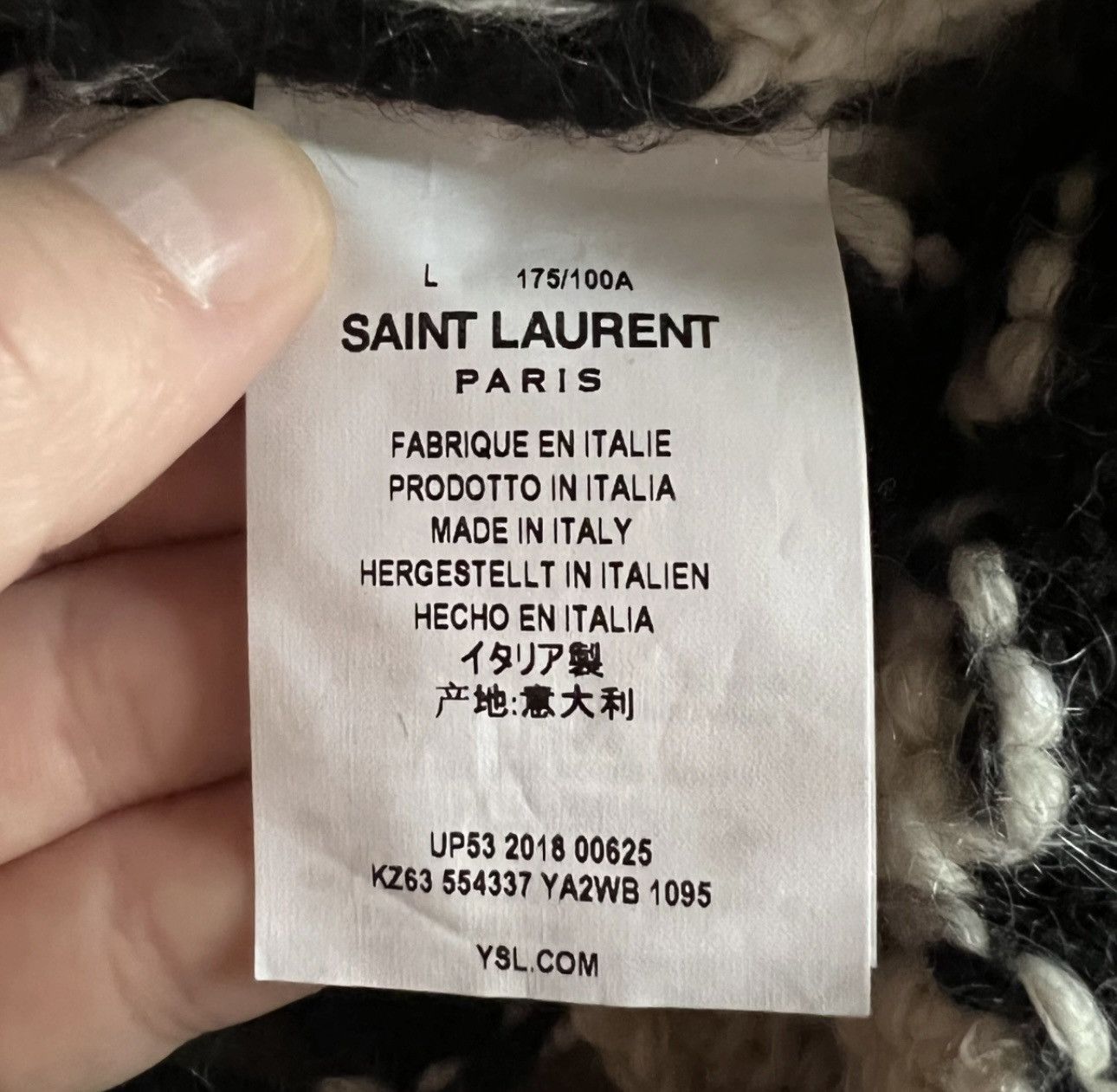 Saint Laurent Paris Saint Laurent Limited alpaca wool sweater Size US L / EU 52-54 / 3 - 7 Thumbnail