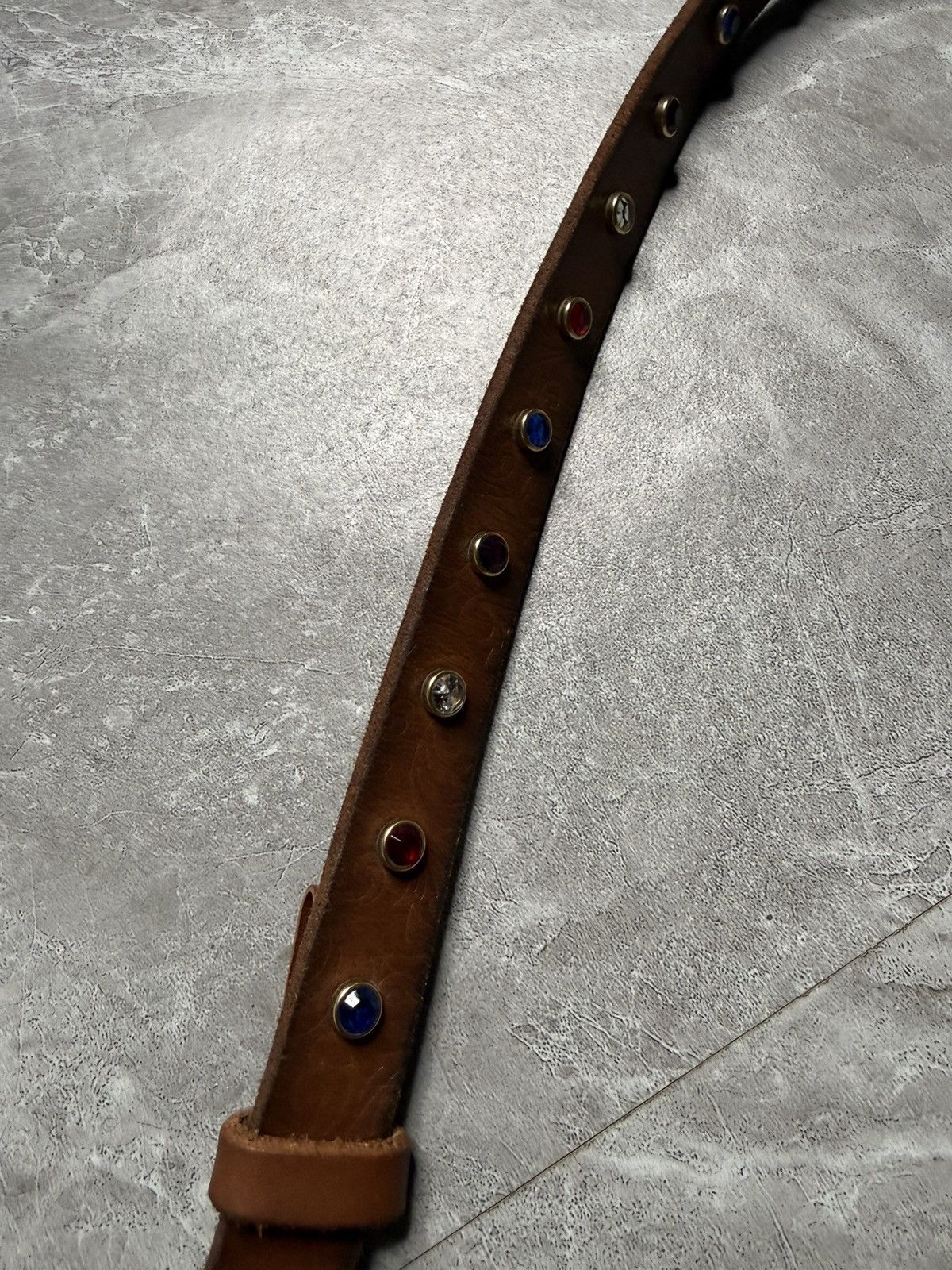 Gucci Gucci GG Marmont Studded Leather Belt Size ONE SIZE - 4 Thumbnail