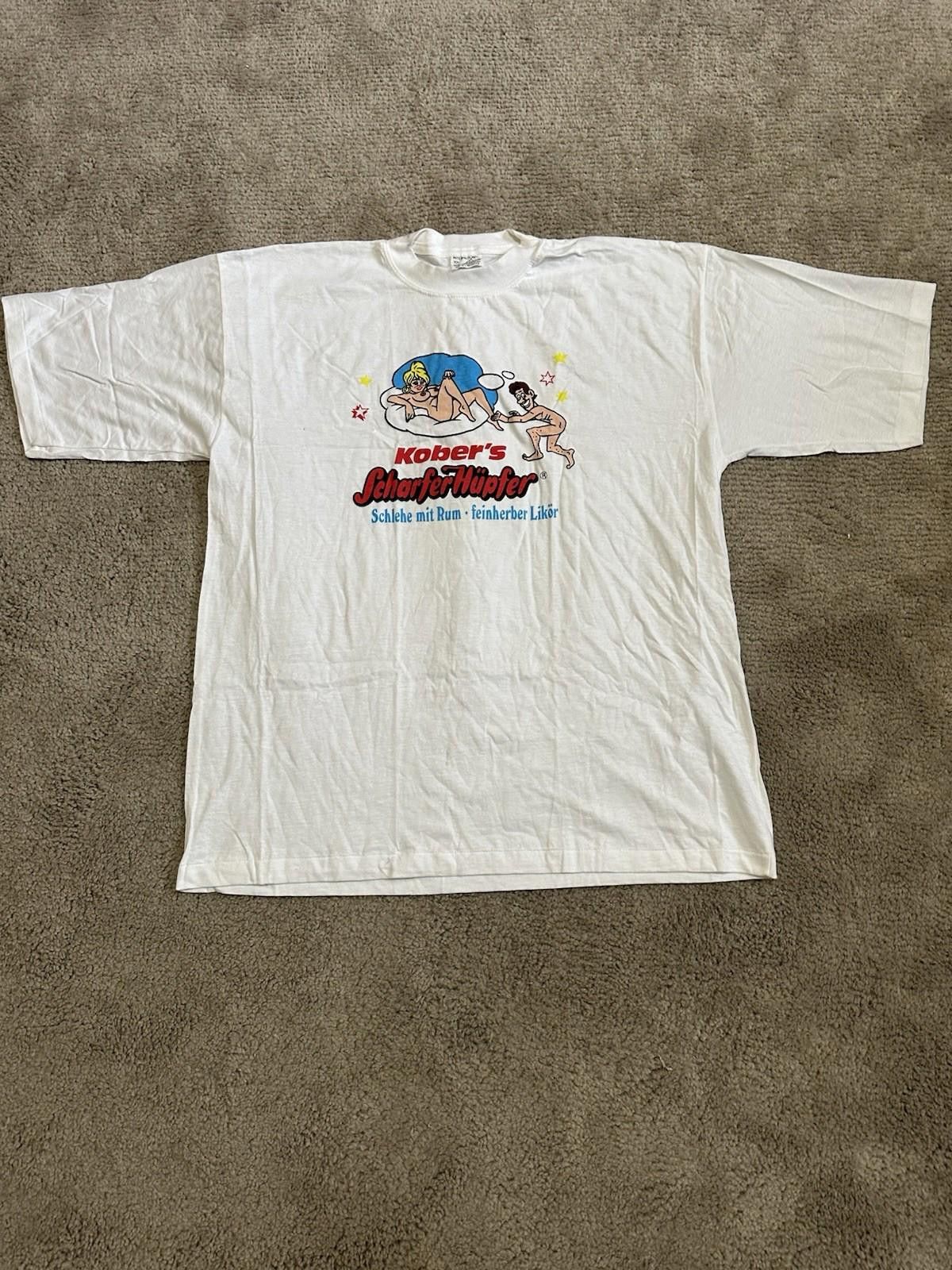 Vintage Kober’s : Scharfer Hupfer Beer Rum Promo Tees XXL