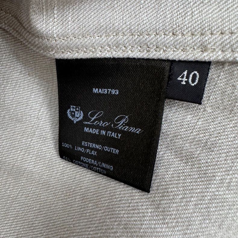 Loro Piana LORO PIANA Flax hunting jacket Size US XXS / EU 40 - 5 Thumbnail