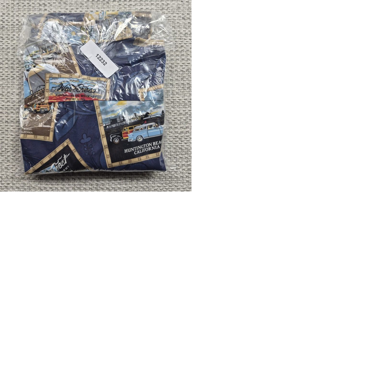 ALOHAS VINTAGE Wavecrest Shirt Mens Medium Button-Up Beach Hawaiian Woodie Car Print Size US M / EU 48-50 / 2 - 9 Thumbnail