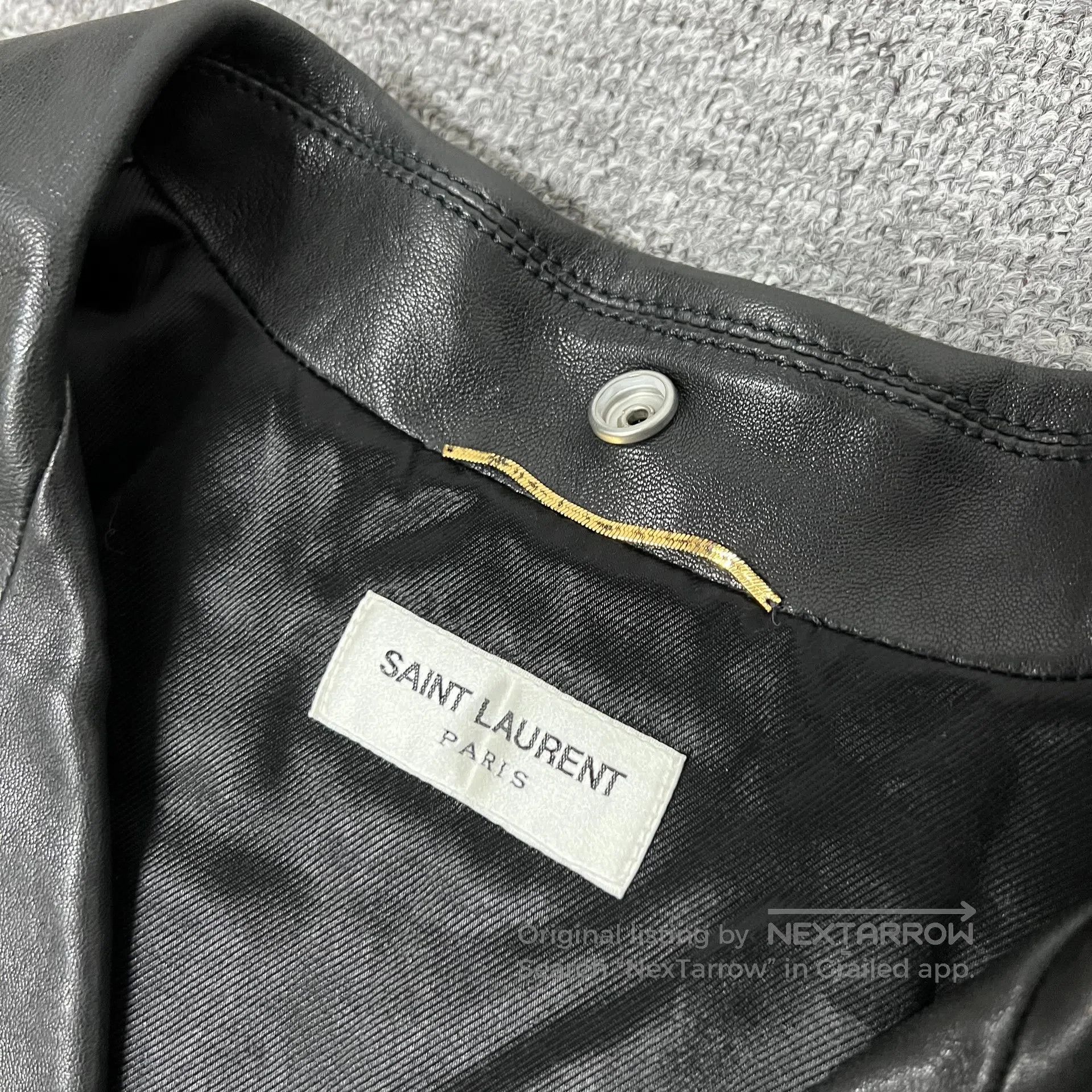 Saint Laurent Paris Saint Laurent Paris Locomotive-style leather jacket and su Size S / US 4 / IT 40 - 6 Thumbnail